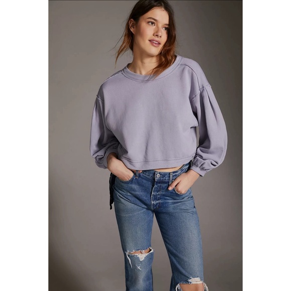 Anthropologie Pilcro Open-Back Sweatshirt NWT Size XL - Picture 3 of 12